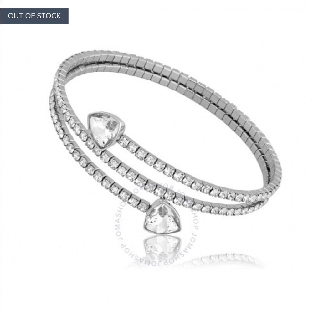 Authentic Swarovski Twisty Triangle Bangle